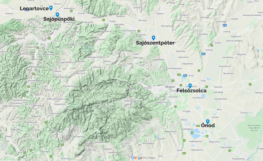Vízállás és vízmércék a Sajón Vízállás és vízmércék a Sajón