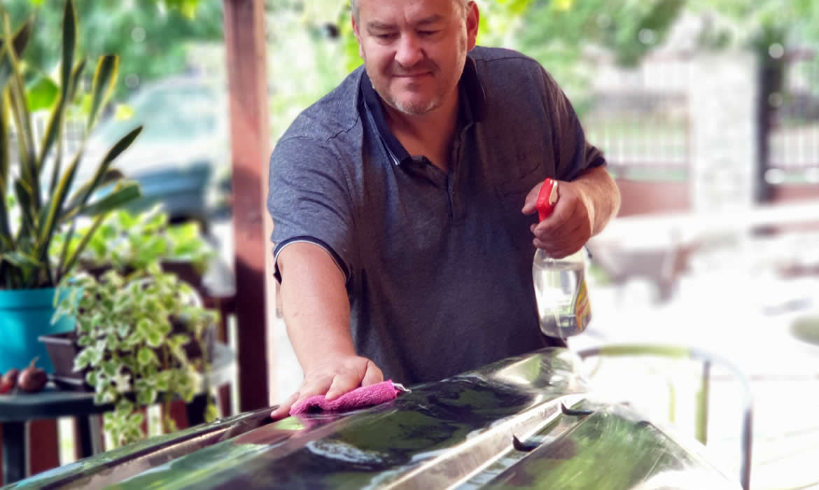 Folyékony gumi horgászkajakra - felület előkészítése Folyékony gumi horgászkajakra - felület előkészítése