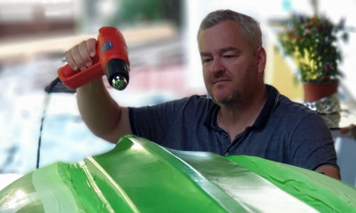 Folyékony gumi horgászkajakra - szárítás Folyékony gumi horgászkajakra - szárítás