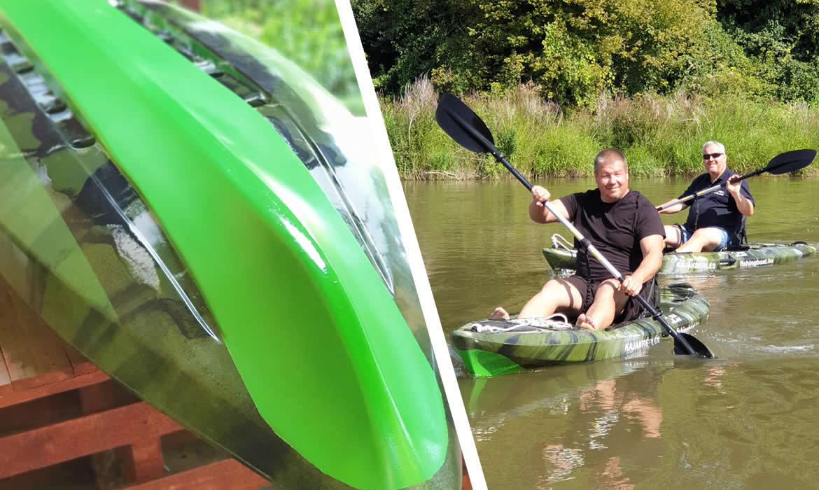 Folyékony gumi horgászkajakra - tesztelés Folyékony gumi horgászkajakra - tesztelés