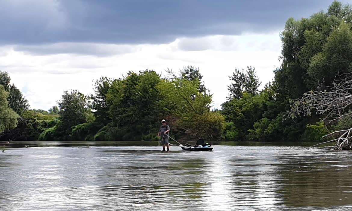 A kajakos horgászat veszélyei - vízmélység A kajakos horgászat veszélyei - vízmélység